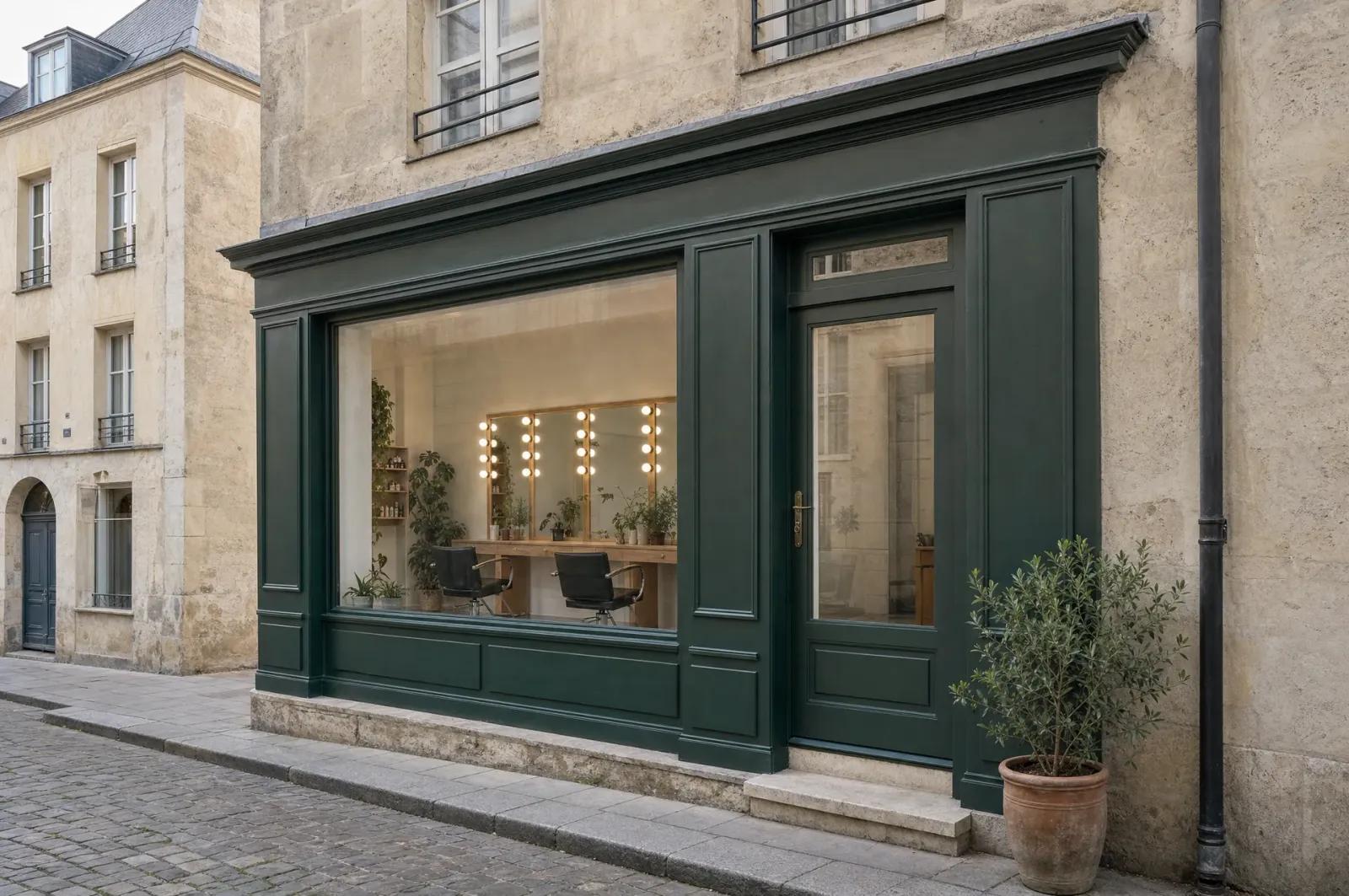 La devanture verte, rue Gambetta